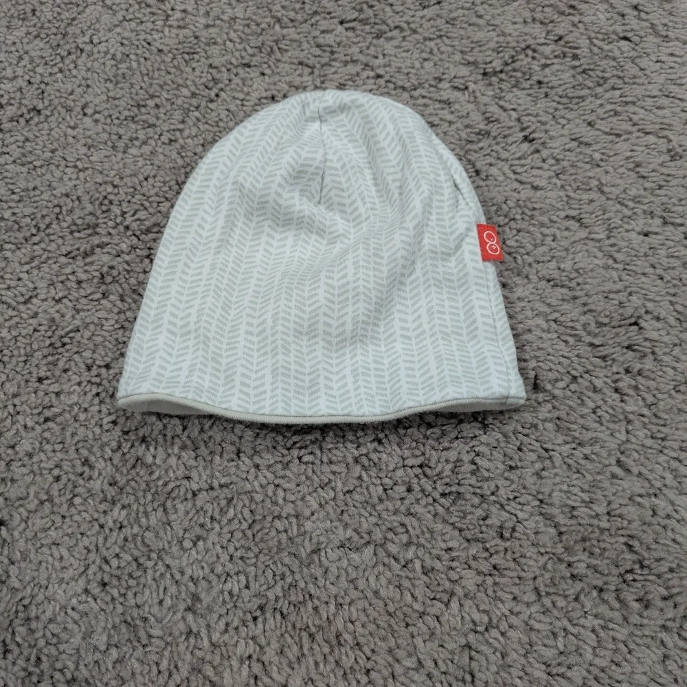 Magnetic Me Gray Patterned Baby Hat‎